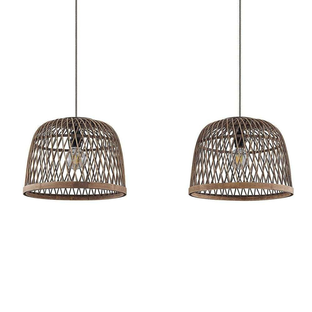 Naskalia 2 Hanglamp Wood - Lindby