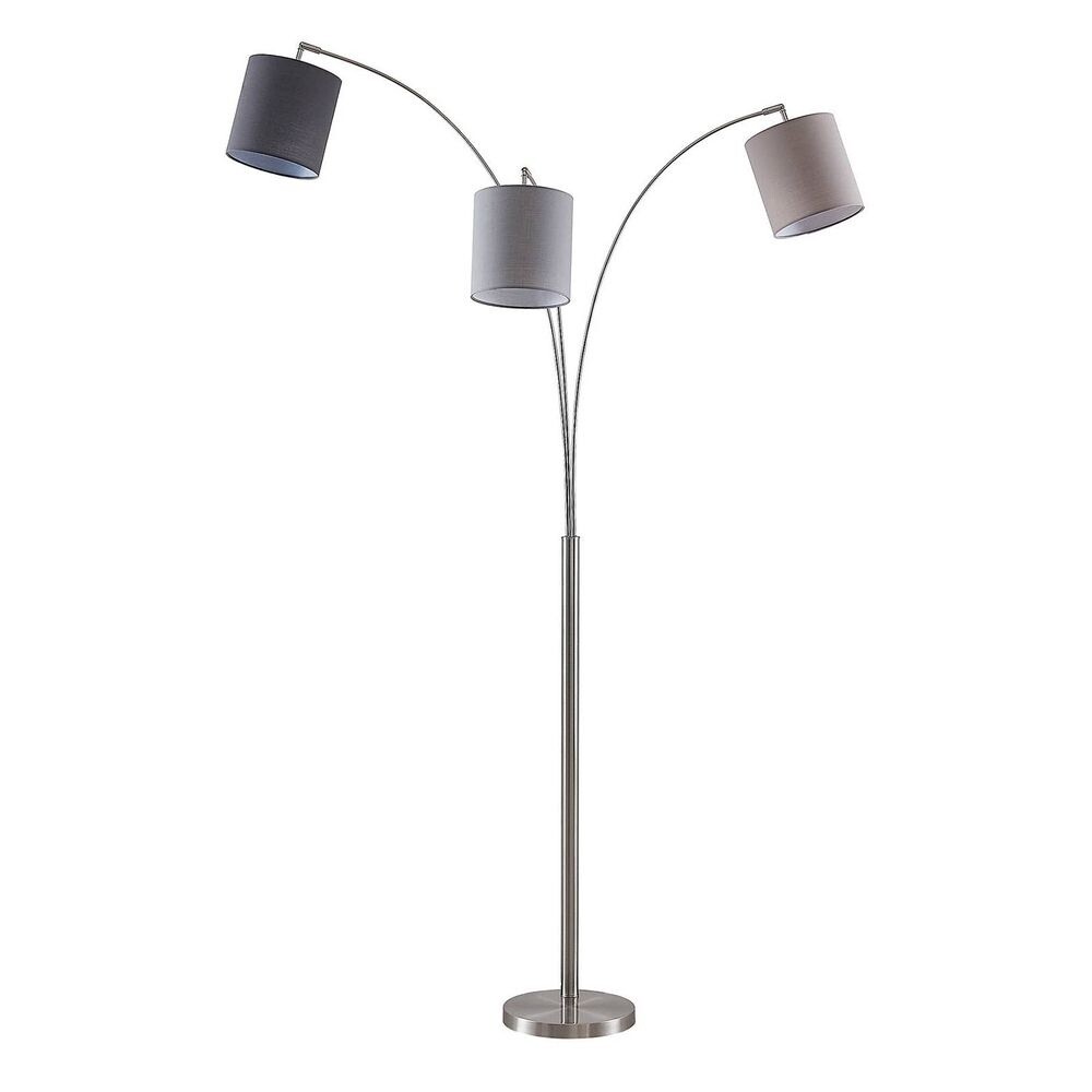 Lindby - Nanika Vloerlamp Nickel/Grey/Taupe