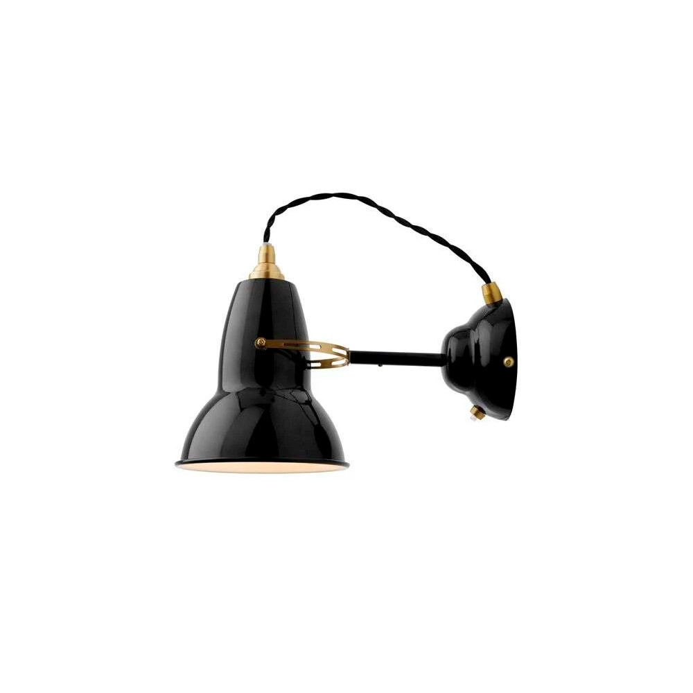 Anglepoise - Original 1227 Brass Wandlamp Jet Black