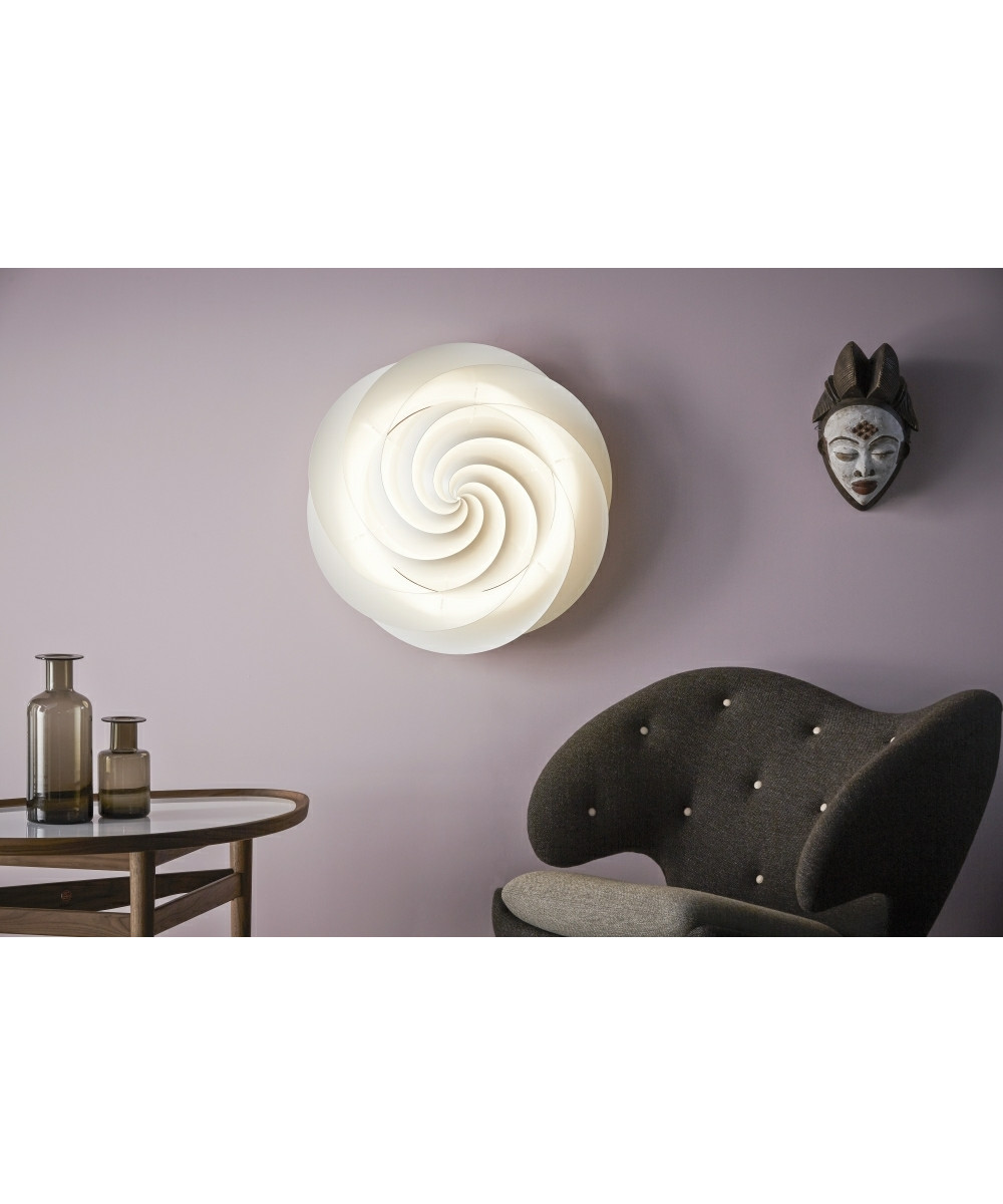 Swirl Ceiling Wall Lamp Medium White Le Klint