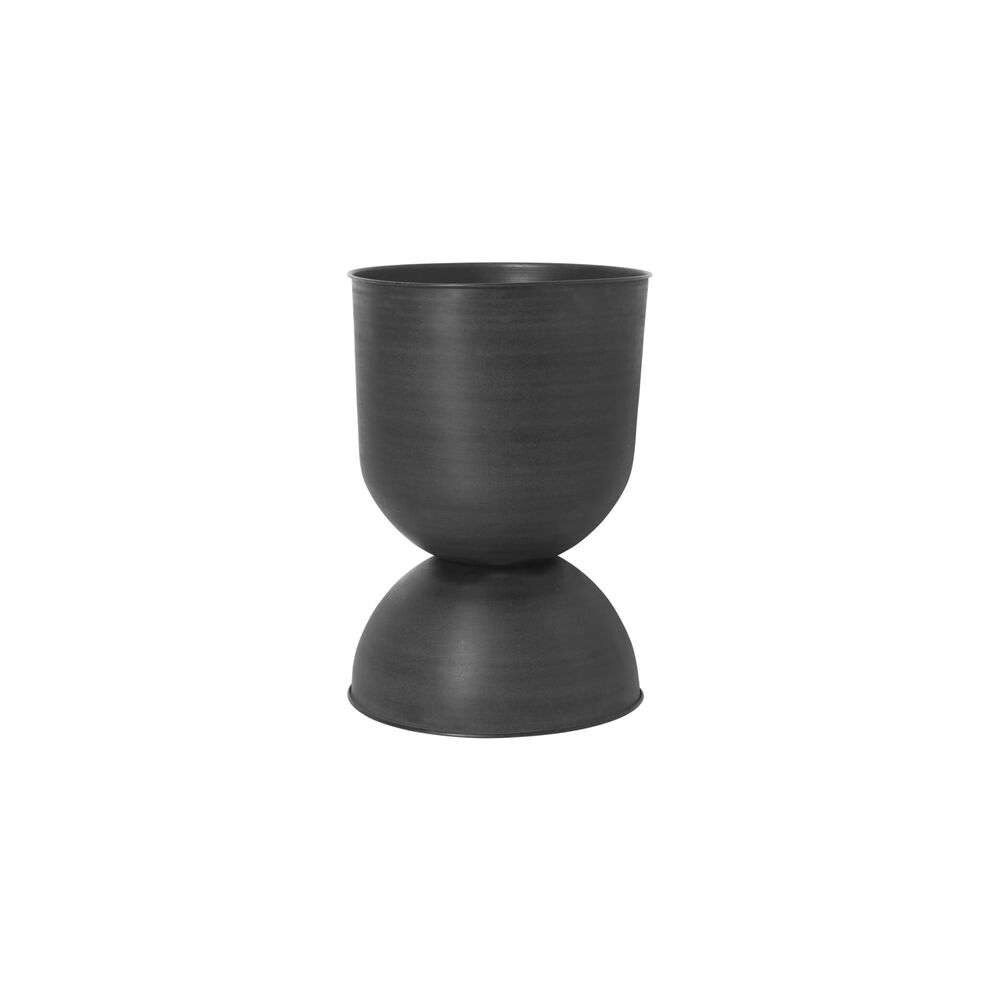 ferm LIVING - Hourglass Pot Large Black/D. Grey ferm LIVING