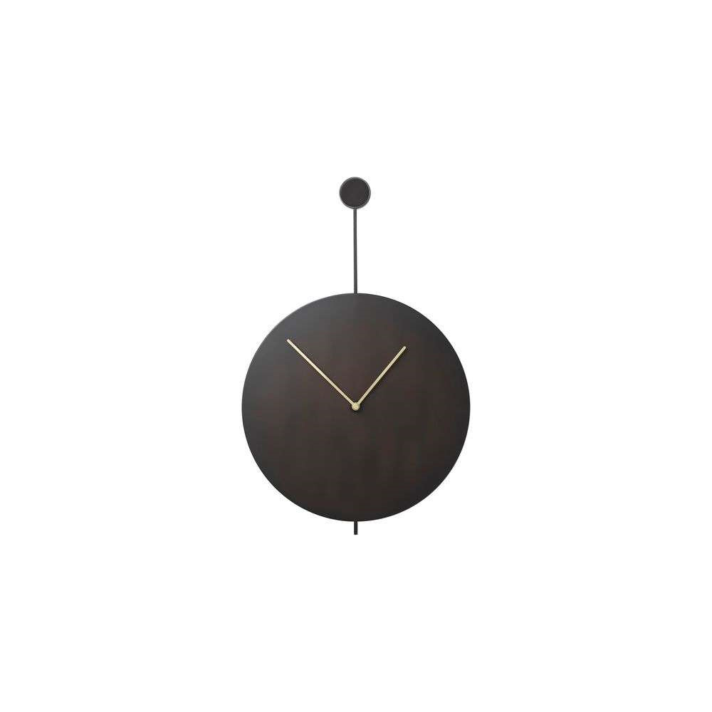 Trace Wall Clock Black/Brass - ferm LIVING