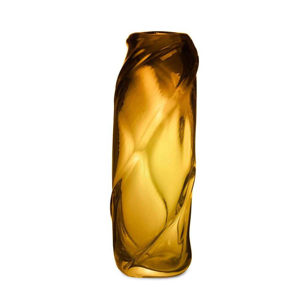 ferm LIVING - Water Swirl Vase Tall Amber ferm LIVING