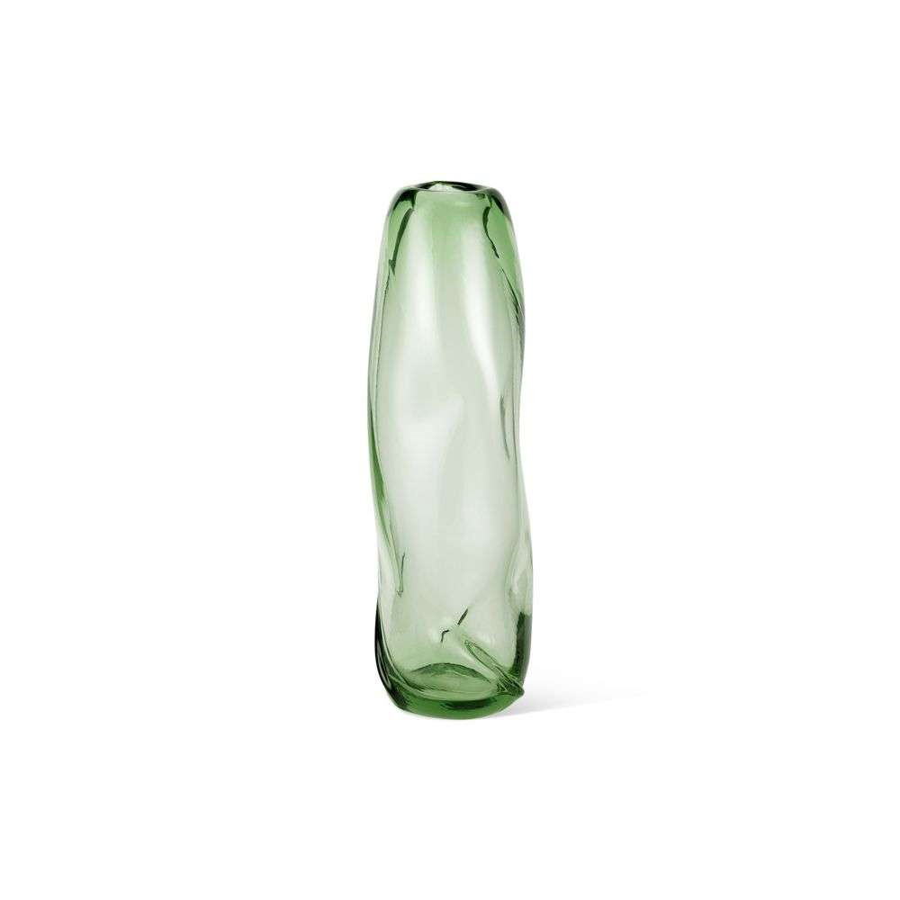 ferm LIVING - Water Swirl Vase Tall Recycled Clear/Green