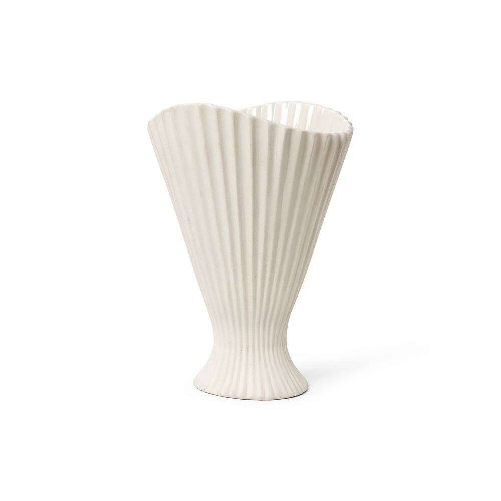 ferm LIVING - Fountain Vase Off-White