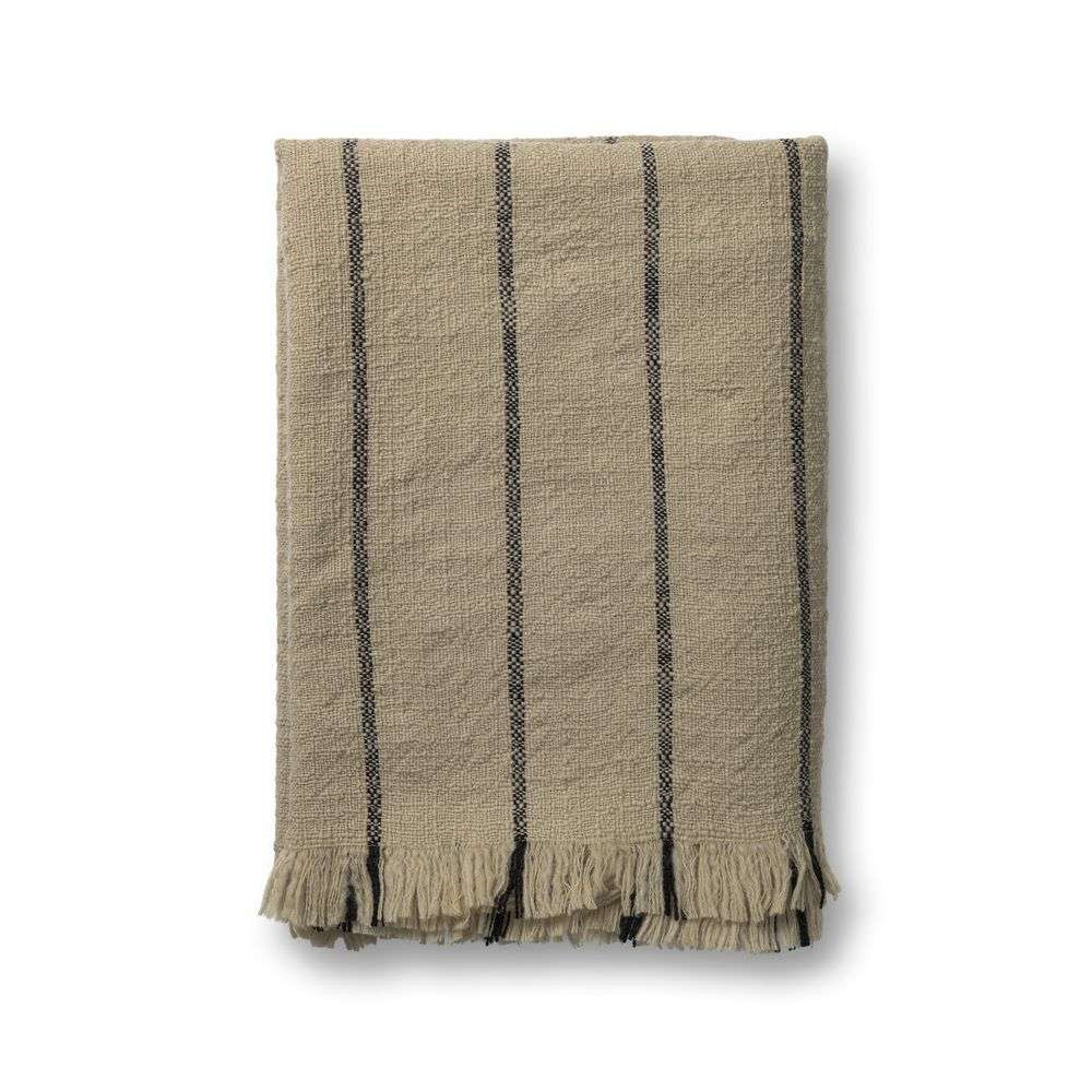 Calm Blanket Camel/Black - ferm LIVING