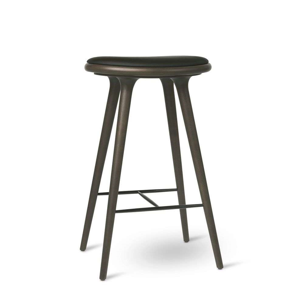 High Stool H74 Sirka Grey Stained Beech - Mater