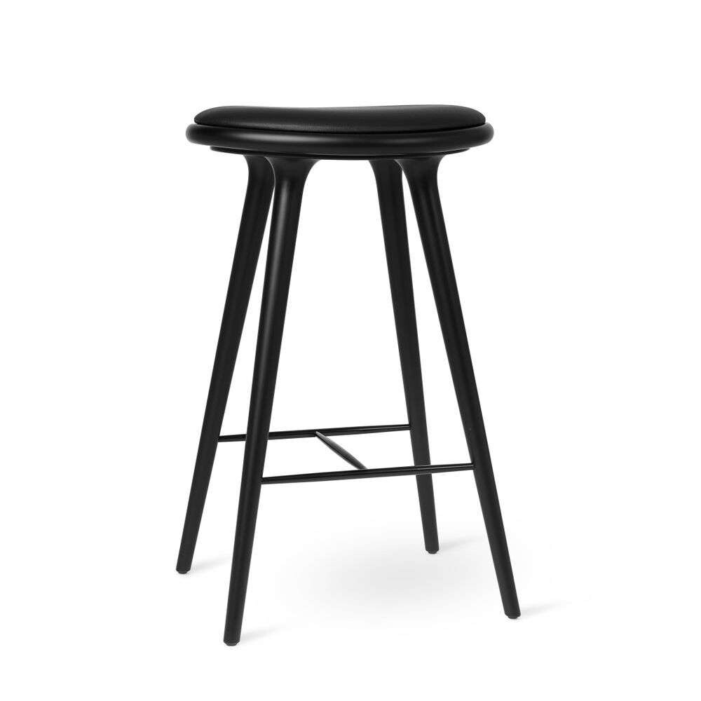 High Stool H74 Black Beech - Mater