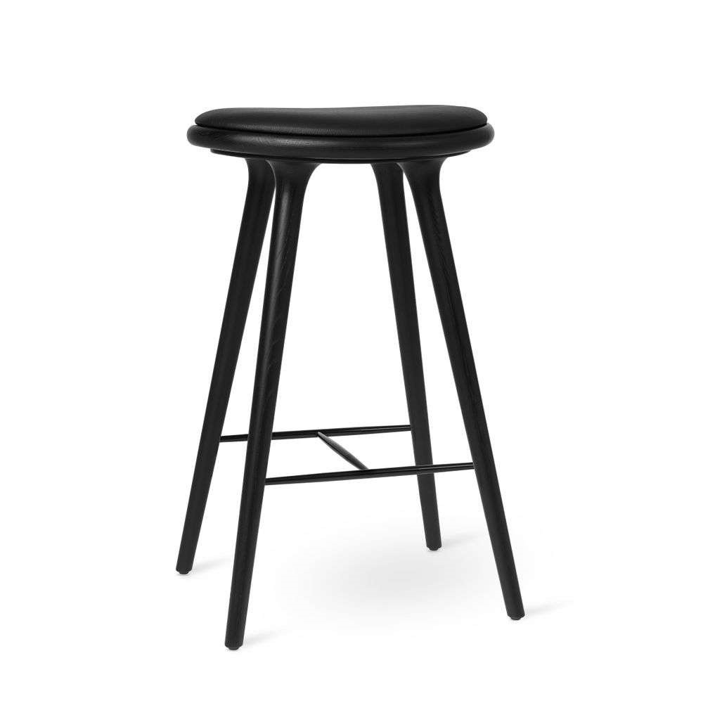 High Stool H74 Black Stained Oak - Mater