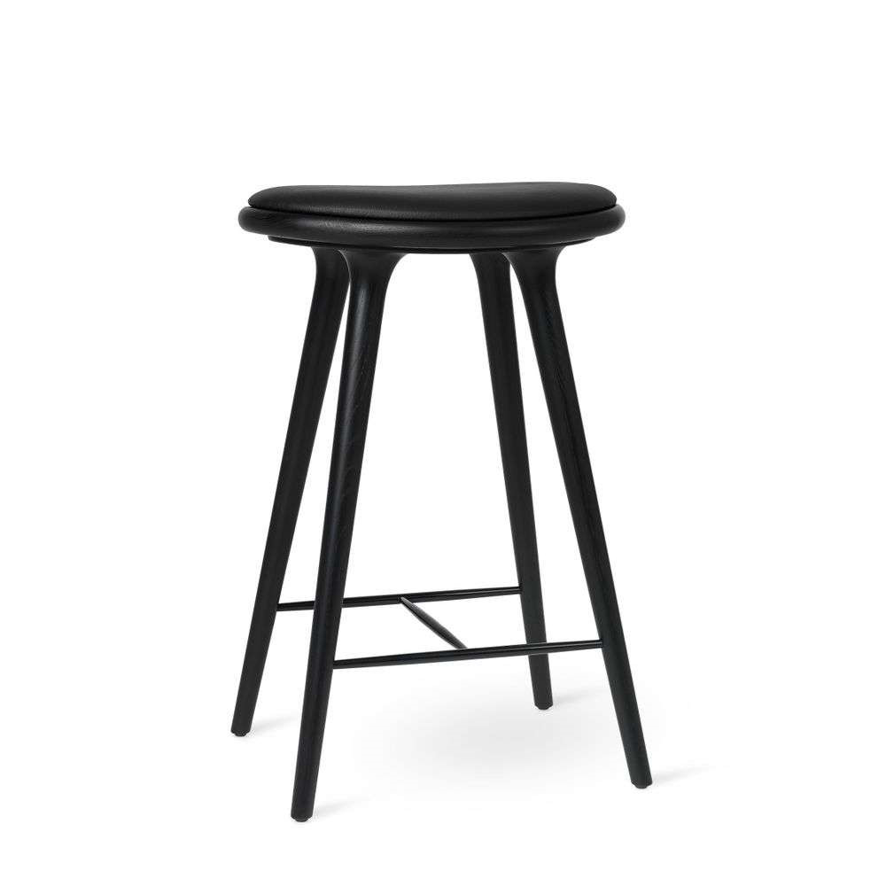 High Stool H69 Black Stained Oak - Mater