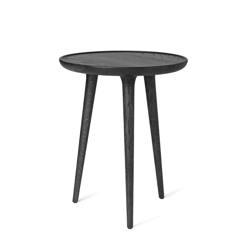 Mater - Accent Side Table Black Stained Oak Medium Ø45