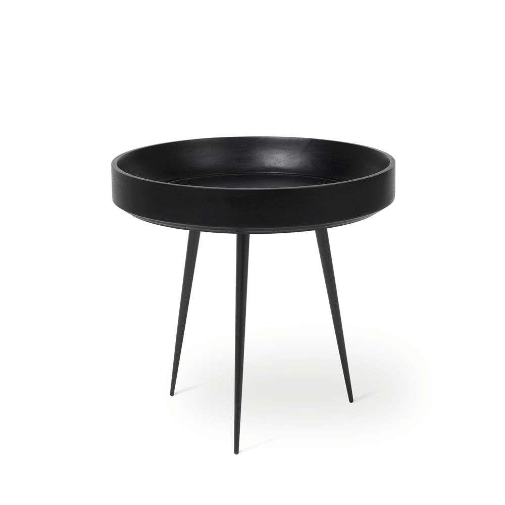 Mater - Bowl Table Small Black Stained Mango Wood