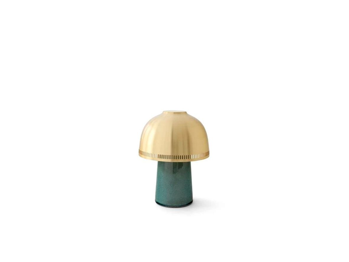 &Tradition - Raku SH8 Portable Taffellamp Blue Green/Brass