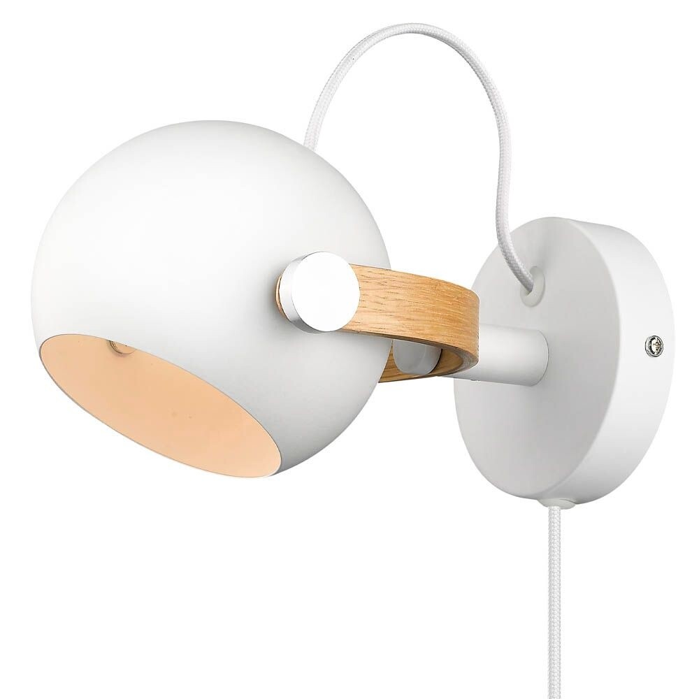 Halo Design - D.C Wandlamp Ø12 White/Oak Halo Design