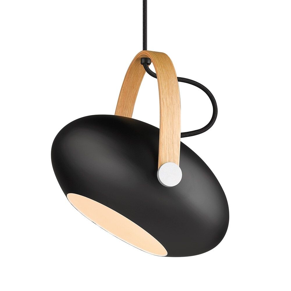 Halo Design - D.C Hanglamp Ø26 Black/Oak Halo Design