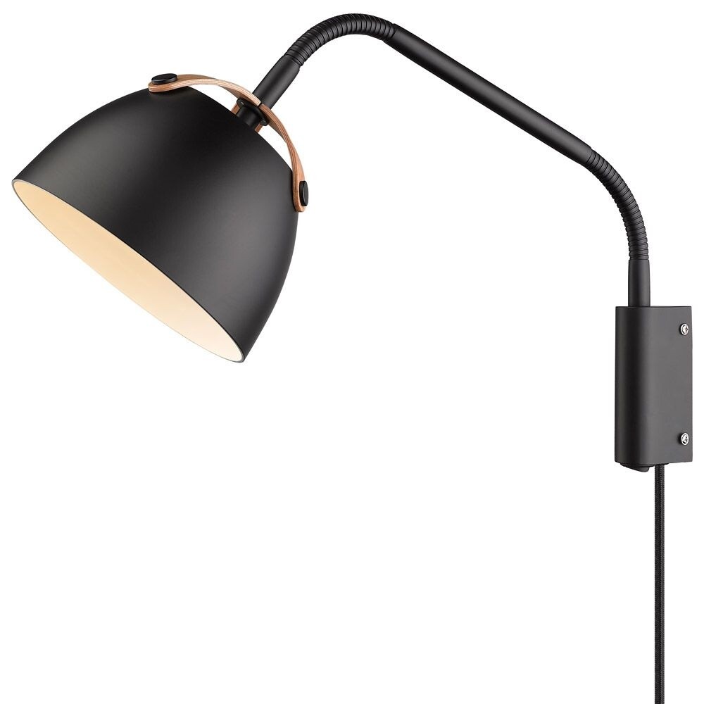 Halo Design - Oslo Wandlamp Ø16 Blakc/Oak