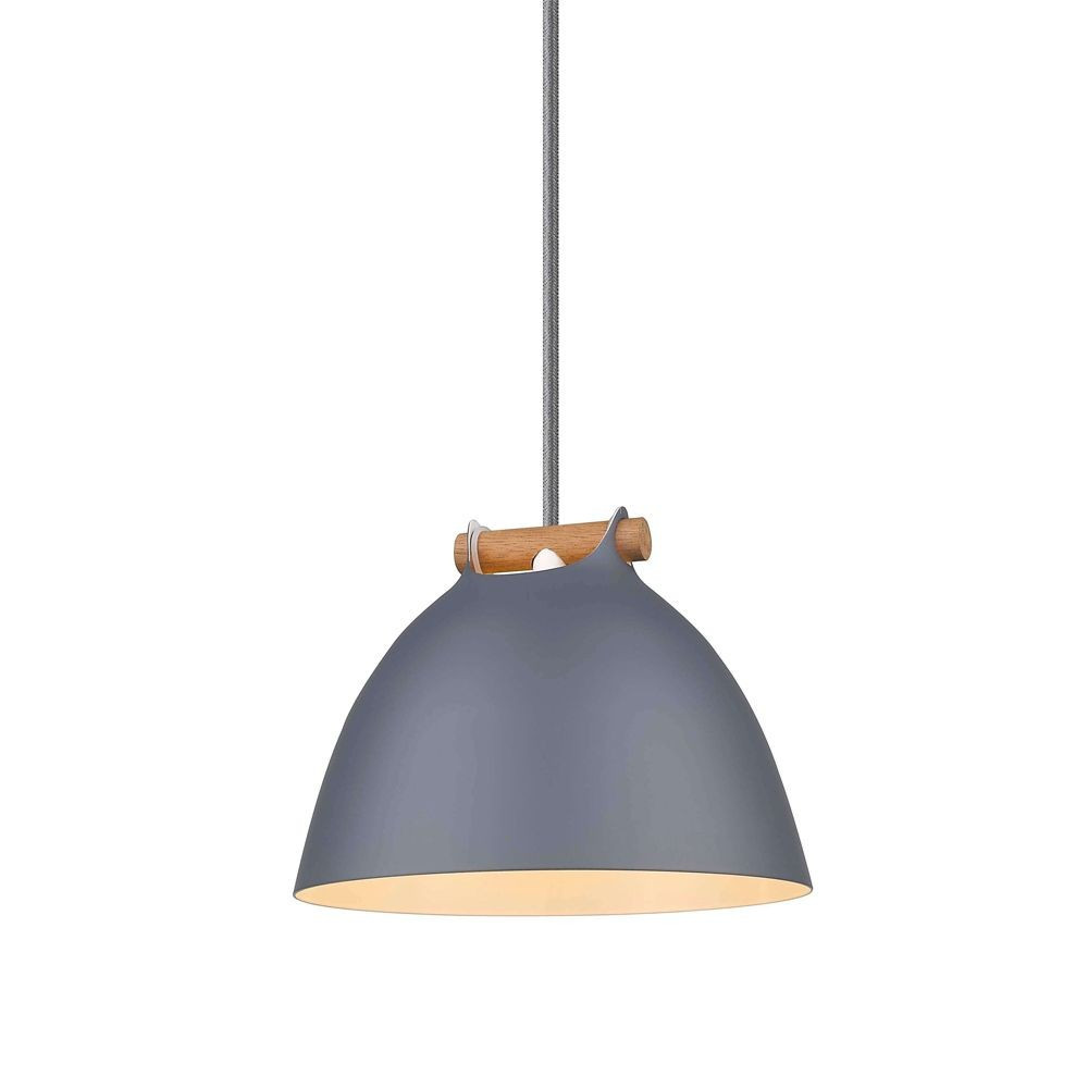Halo Design - Århus Hanglamp Ø18 Grey/Wood