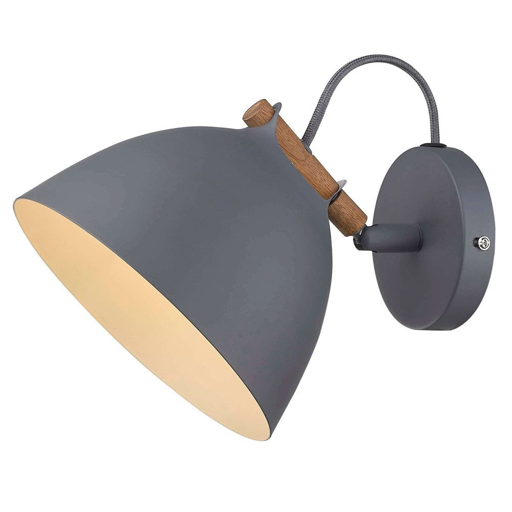 Halo Design - Århus Wandlamp Grey/Wood