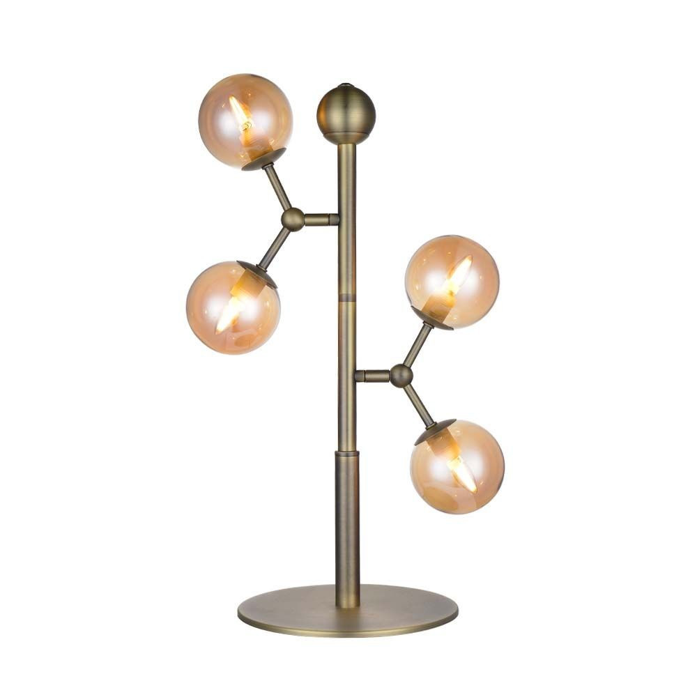 Halo Design - Atom Taffellamp Antique Brass/Amber