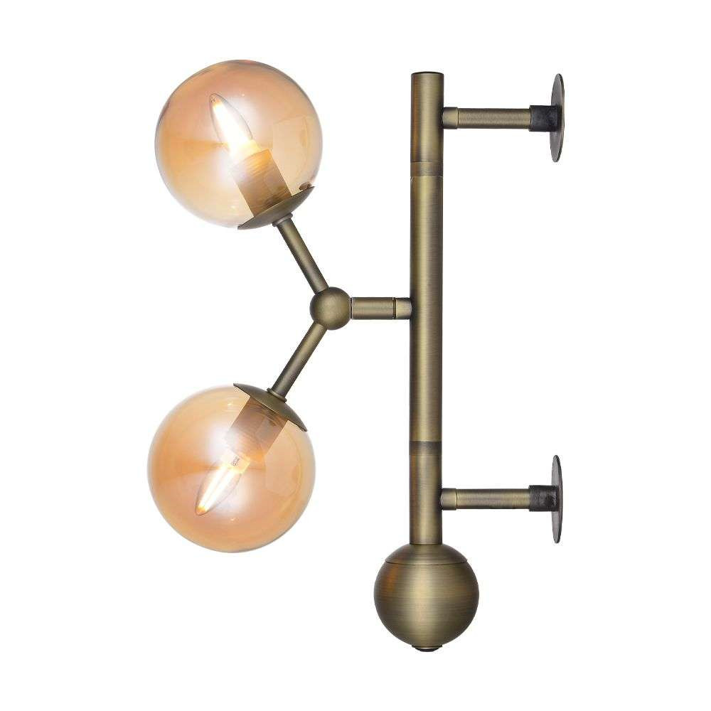 Halo Design - Atom Wandlamp Antique Brass