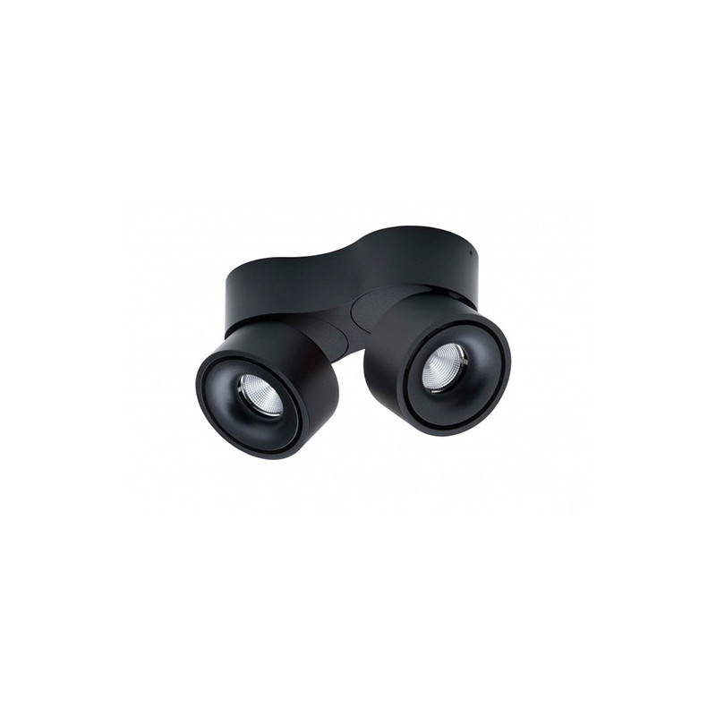 Easy W275 LED Bevestigingsspot 2X7W Zwart - Antidark