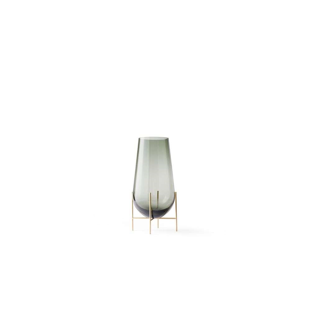 Audo Copenhagen - Echasse Vase Small Smoke/Brushed Brass