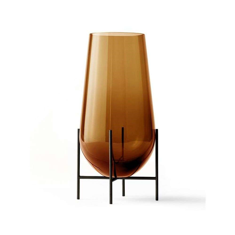 Audo Copenhagen - Echasse Vase L Amber/Bronzed Brass