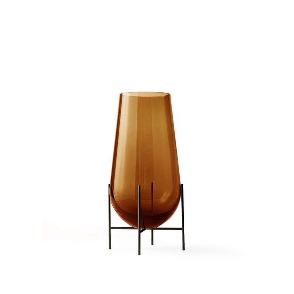 Audo Copenhagen - Echasse Vase S Amber/Bronzed Brass