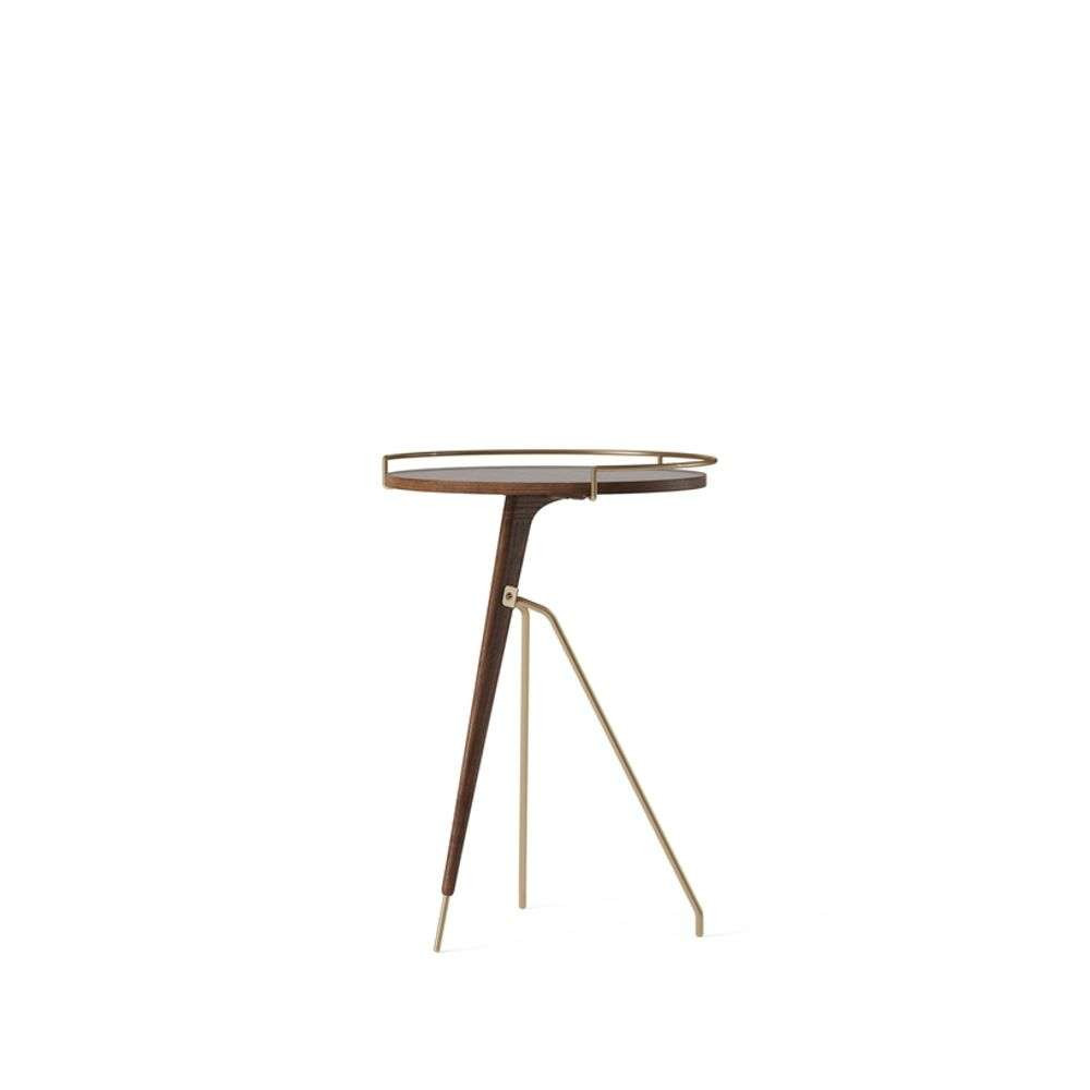 Audo Copenhagen - Umanoff Side Table Tall Walnut/Matt Lacquered Brass Audo Copenhagen