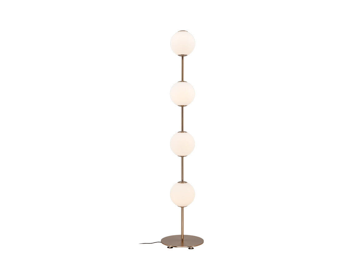 UMAGE - Audrey Vloerlamp Plated Brass/White Opal