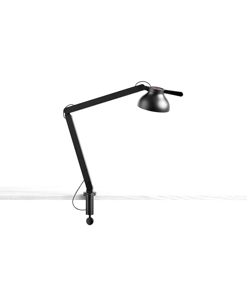 HAY - PC Tafellamp met 2 arm en een klem Soft Black