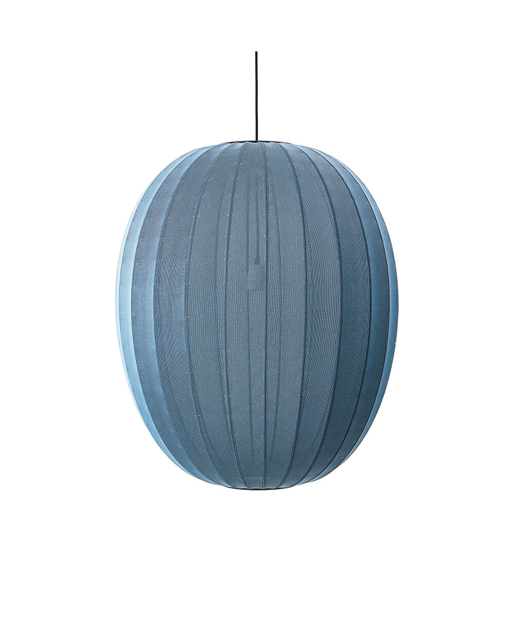 Made By Hand - Knit-Wit 65 Hoog Oval Hanglamp Blue Stone
