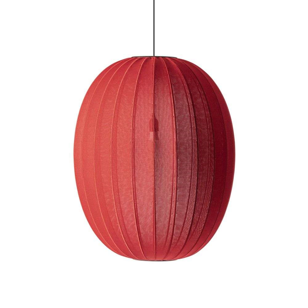 Made By Hand - Knit-Wit 65 High Oval Hanglamp Maple Red