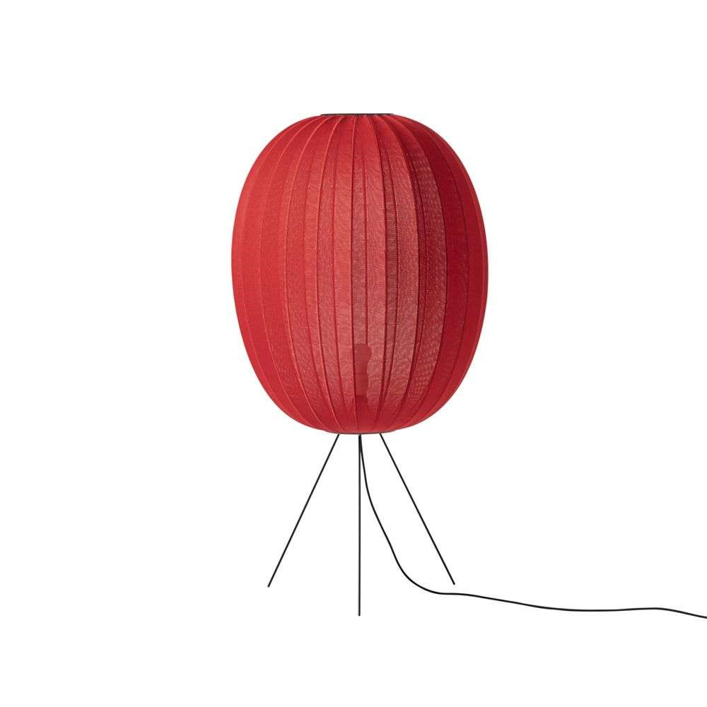 Made By Hand - Knit-Wit 65 High Oval Vloerlamp Medium Maple Red