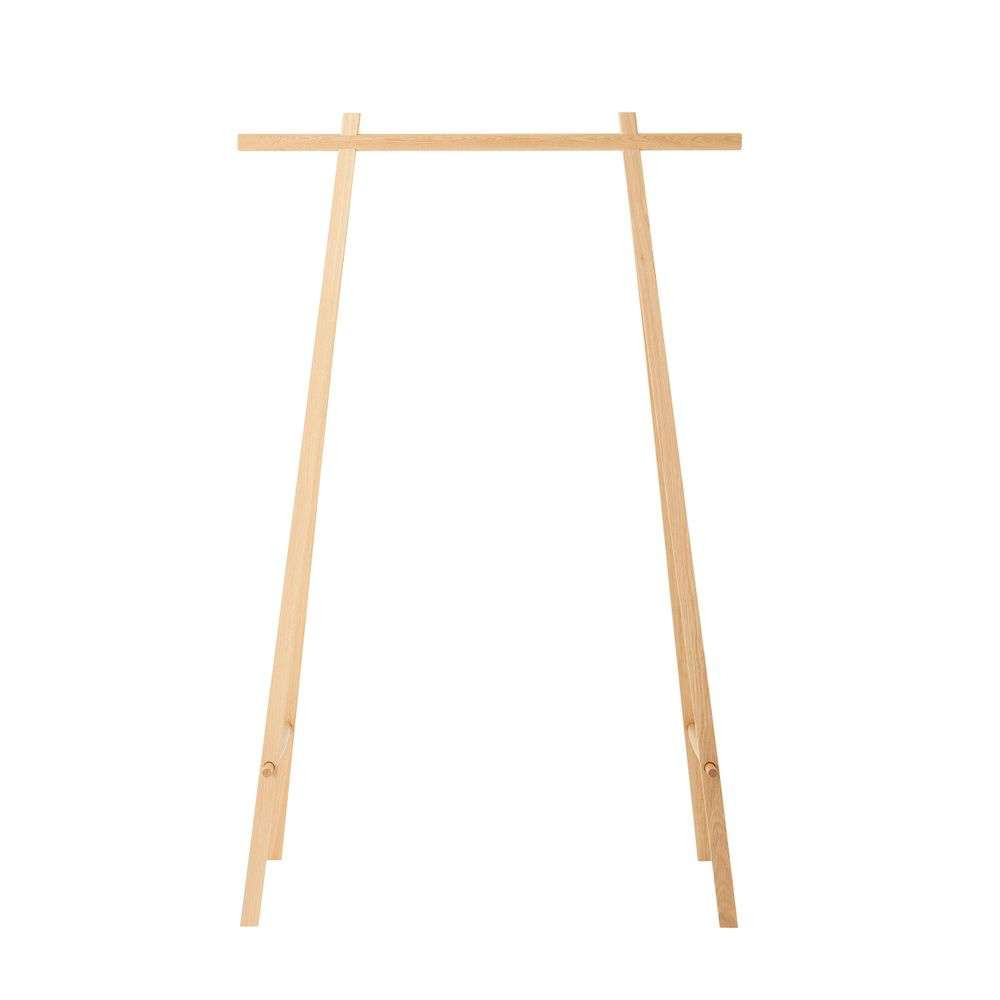 Coat Stand 100 Oak/Brass - Made By Hand