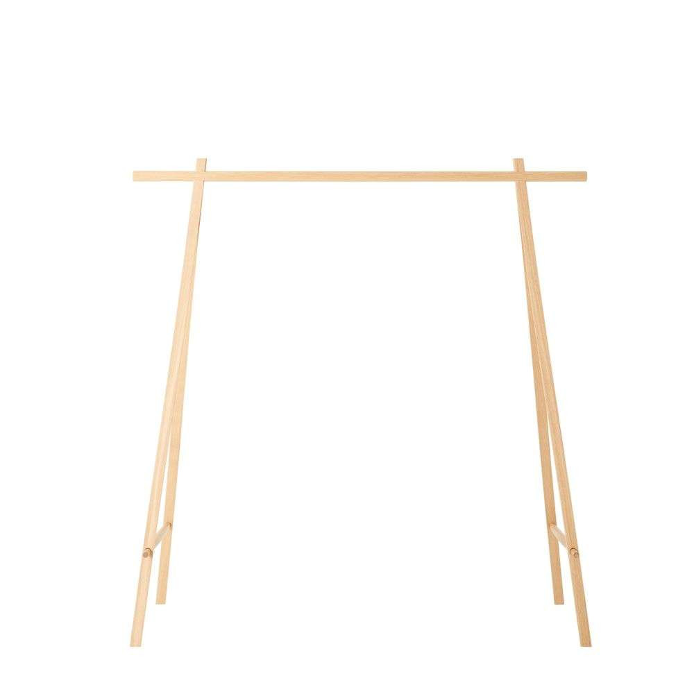 Coat Stand 150 Oak/Brass - Made By Hand