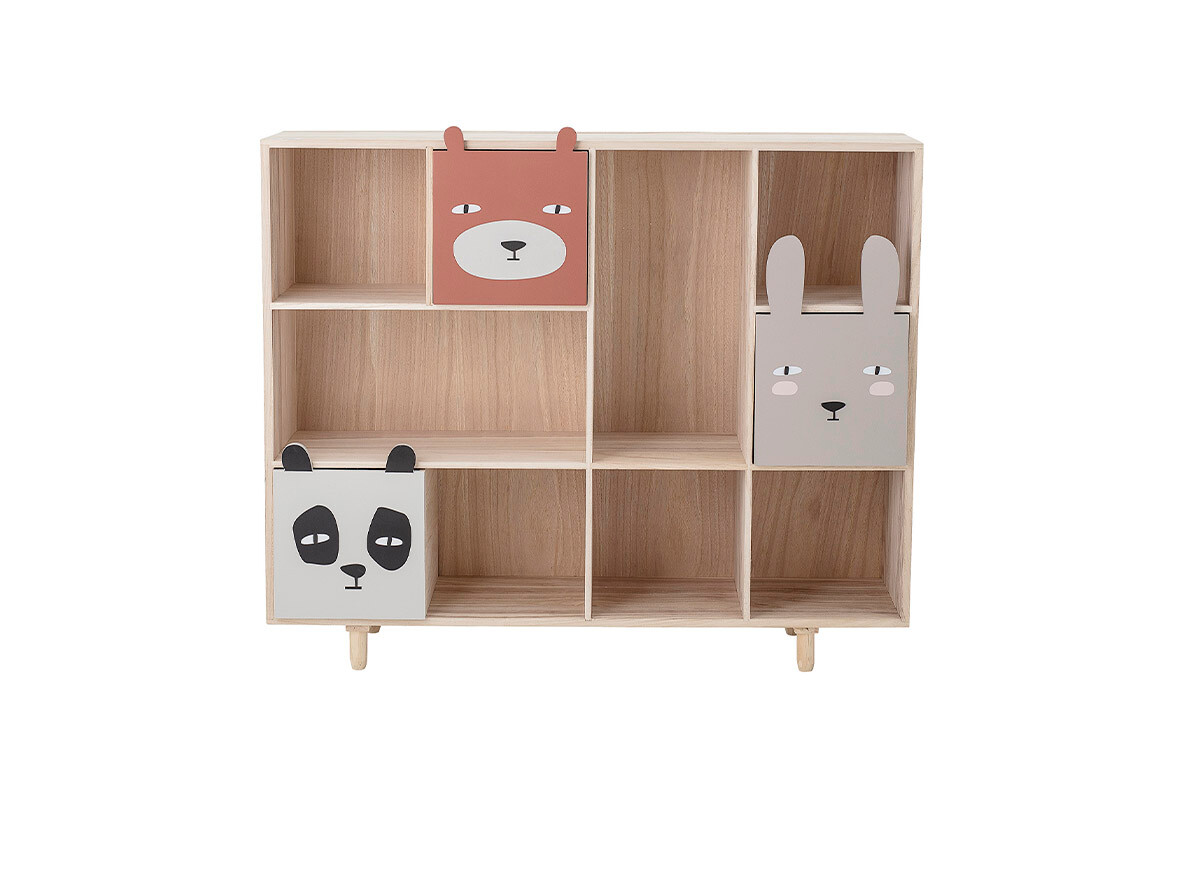 Bloomingville - Calle Bookcase w/Drawers L107 Paulownia Nature Bloomingville