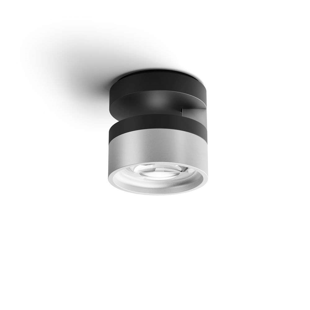 Light-Point - Blade C1 Slim Plafondlamp Matt Black/Satin Silver