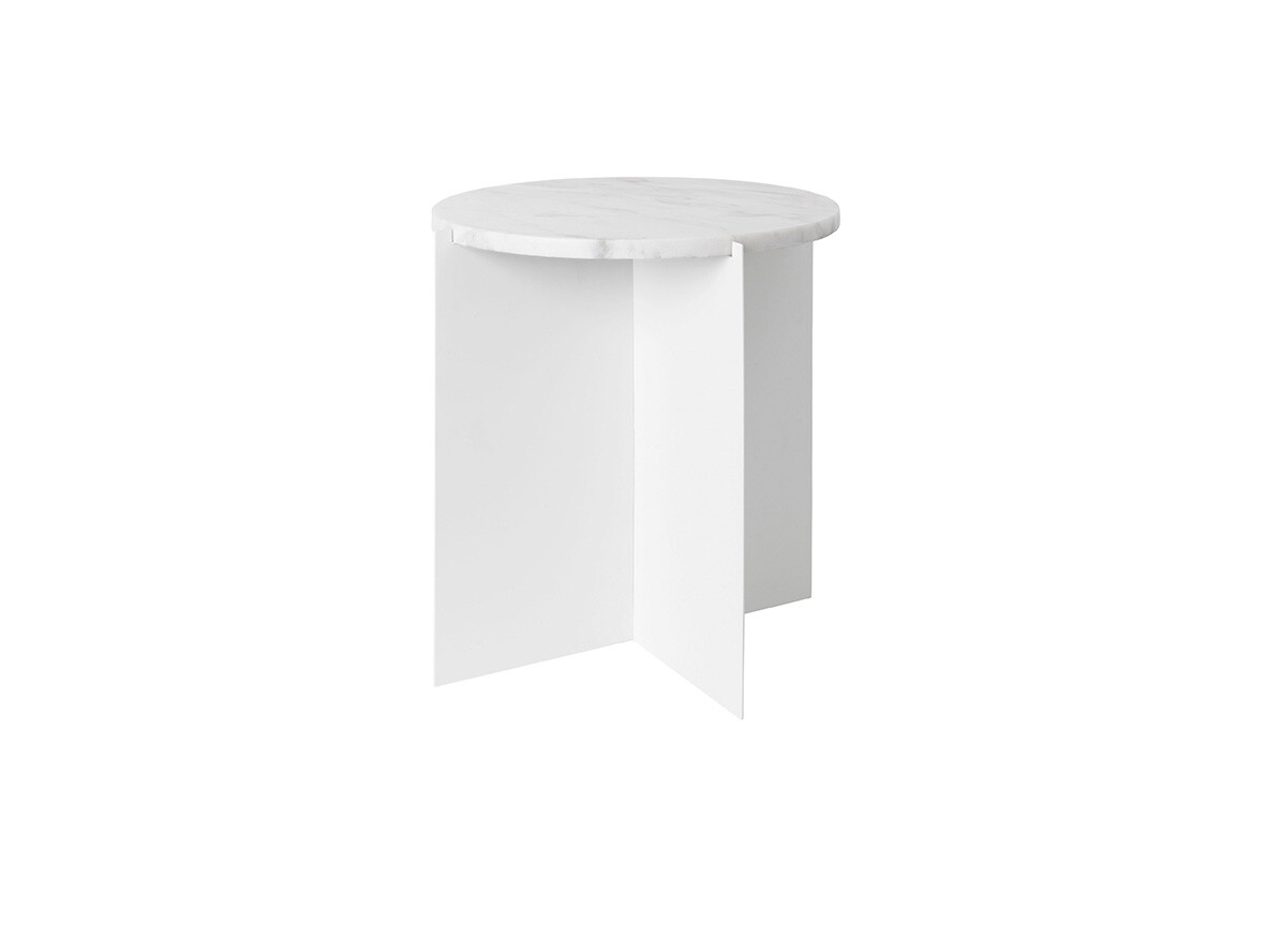 Cozy Living - Lilje Side Table Marble Snow White Cozy Living