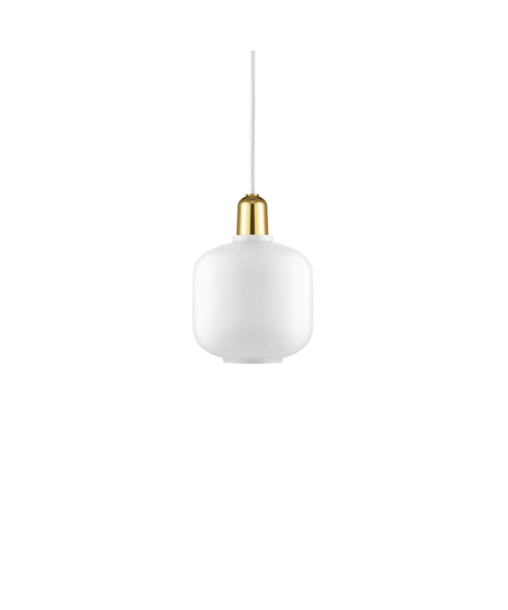 Normann Copenhagen - Amp Hanglamp Small Wit/Geelkoper