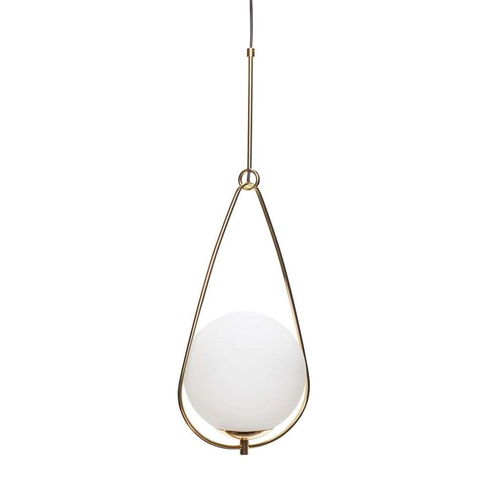 Hübsch - Above Hanglamp White/Brass Hübsch