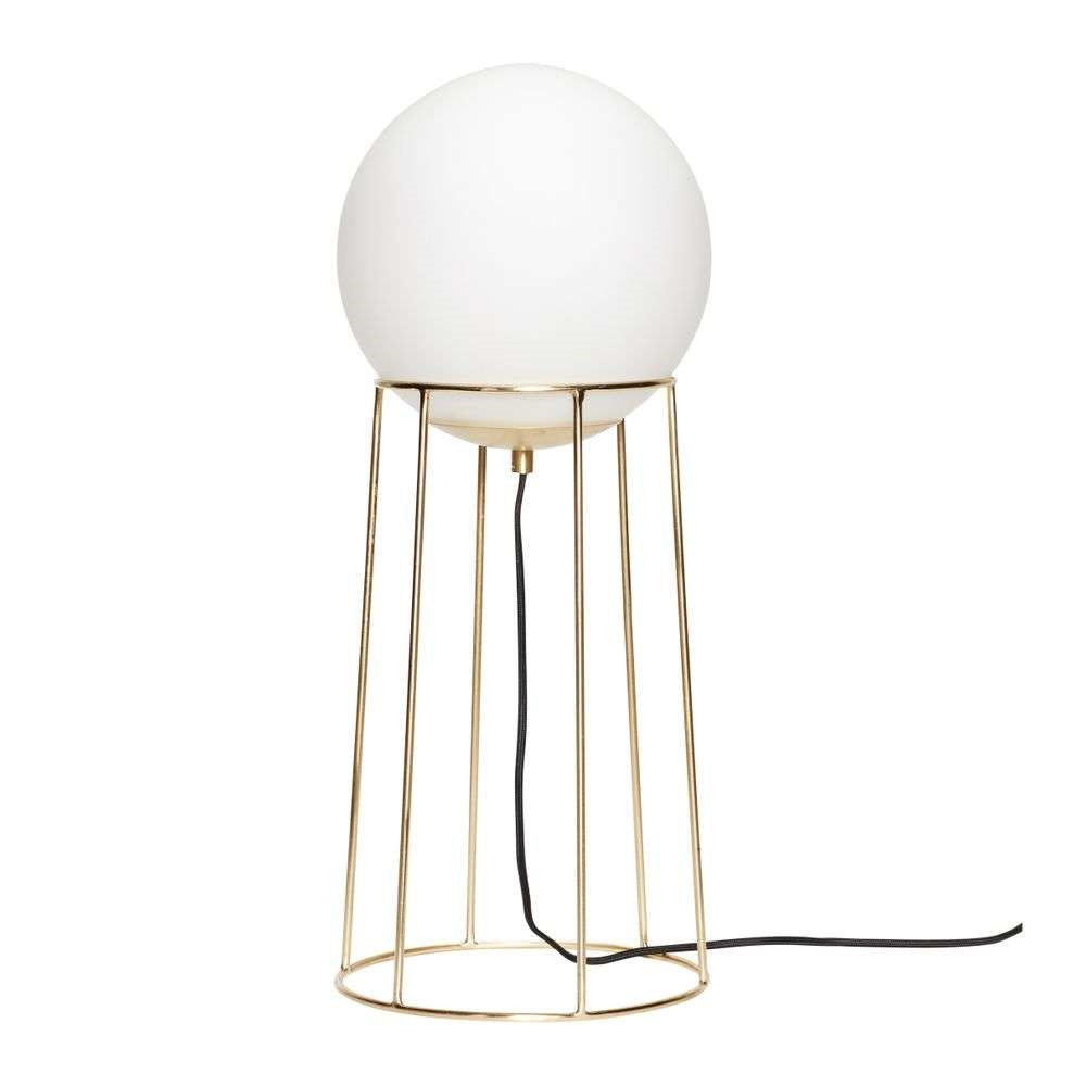Hübsch - Balance Vloerlamp L Brass/White