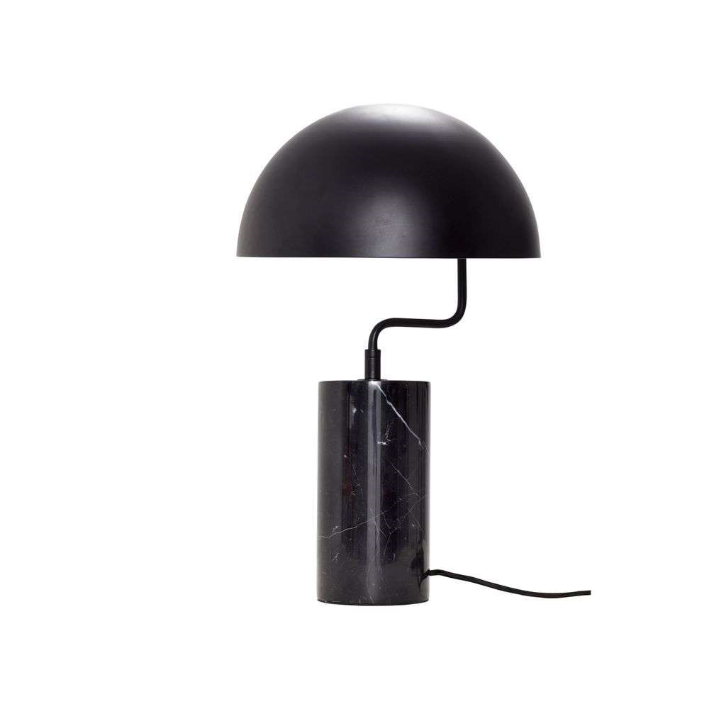 Hübsch - Poise Taffellamp Black/Marble Hübsch