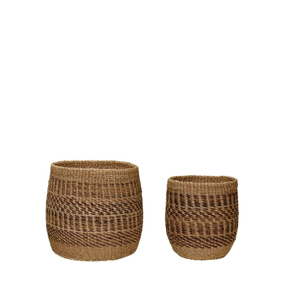 Ochre Baskets 2 pcs. Ochre/Natural - Hübsch