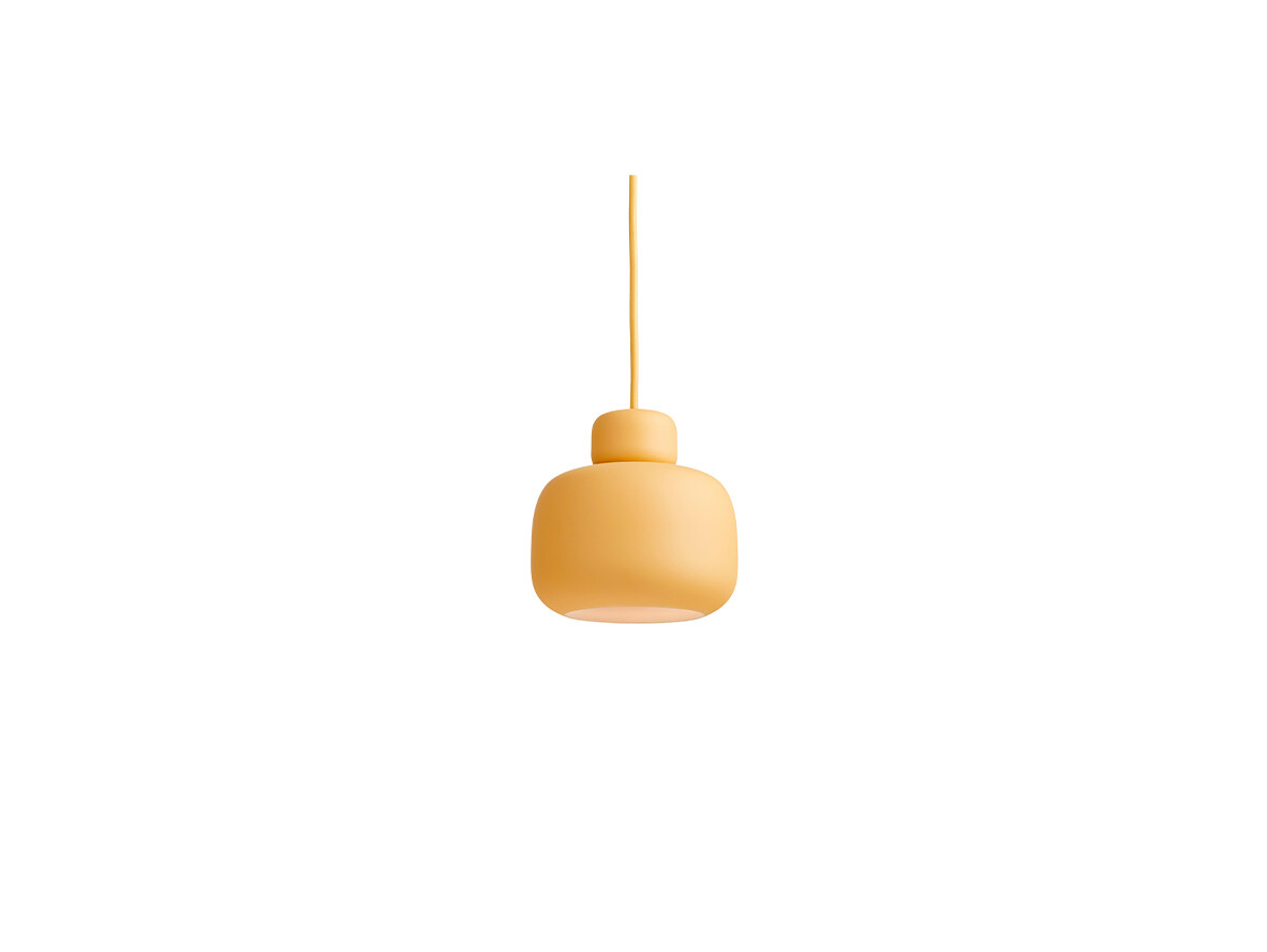 Woud - Stone Hanglamp Small Mustard Yellow