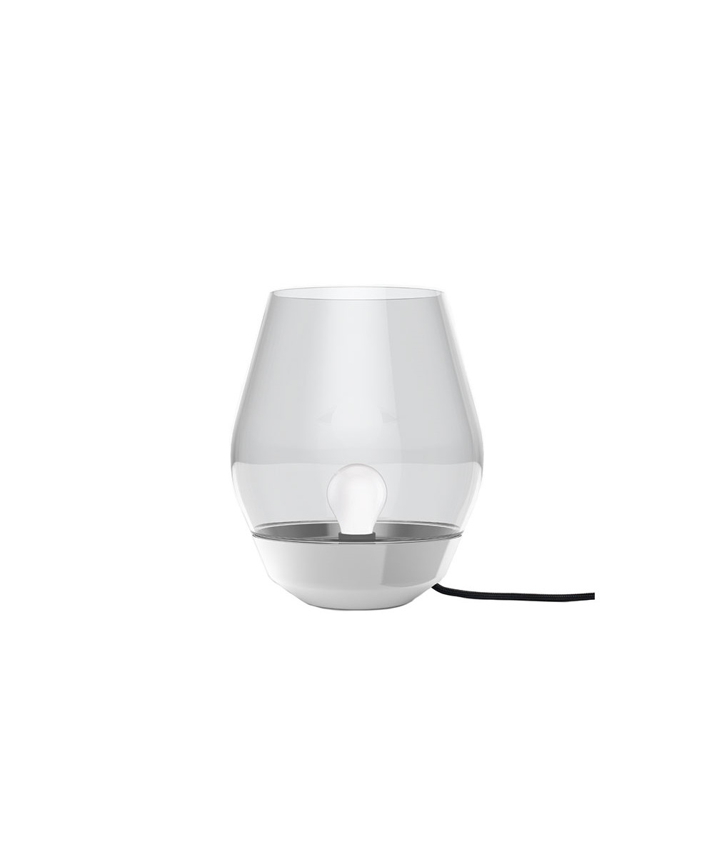 New Works - Bowl Tafellamp Roestvrij Staal/Smokey Glas