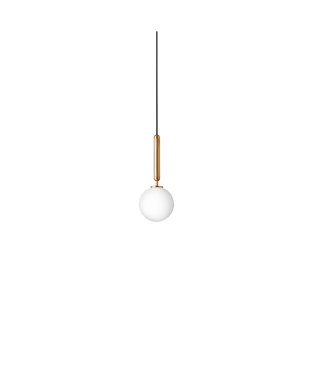 Nuura - Miira 1 Hanglamp Brass/Opal White
