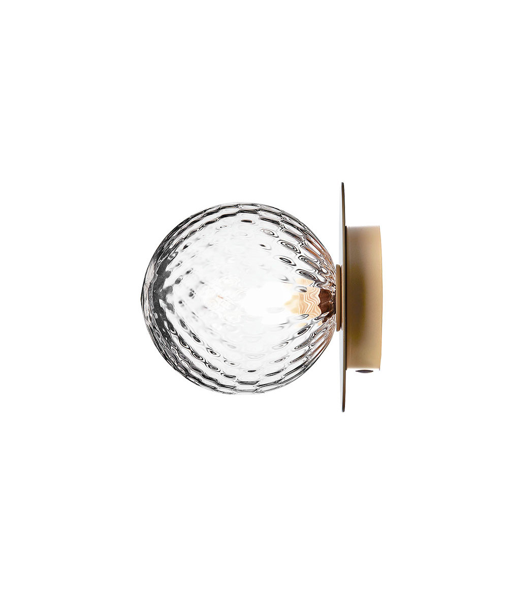 Nuura - Liila 1 Wandlamp/Plafondlamp Nordic Gold/Optic Clear
