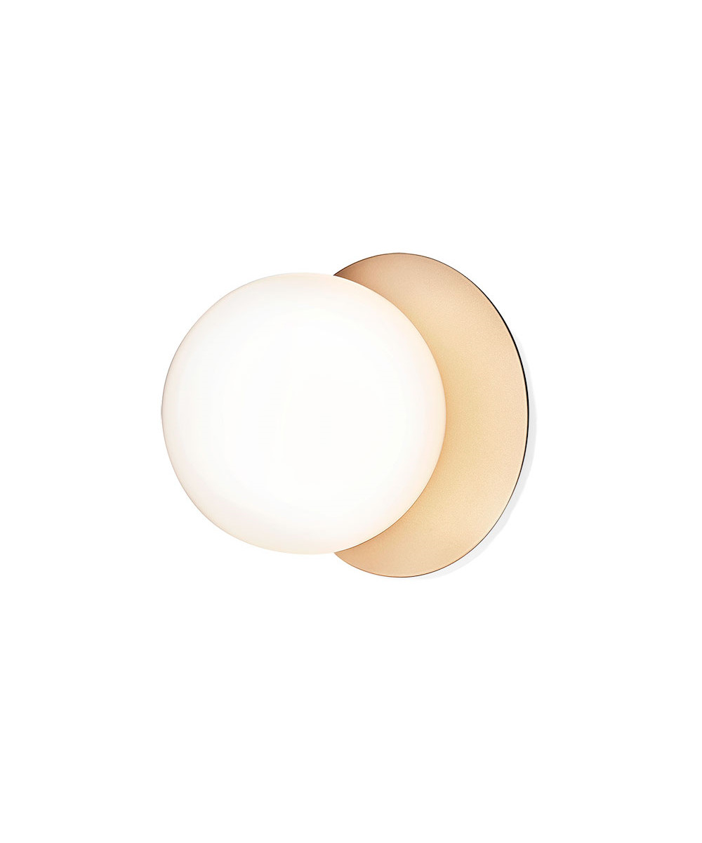Nuura - Liila 1 Wandlamp/Plafondlamp Nordic Gold/Opal White