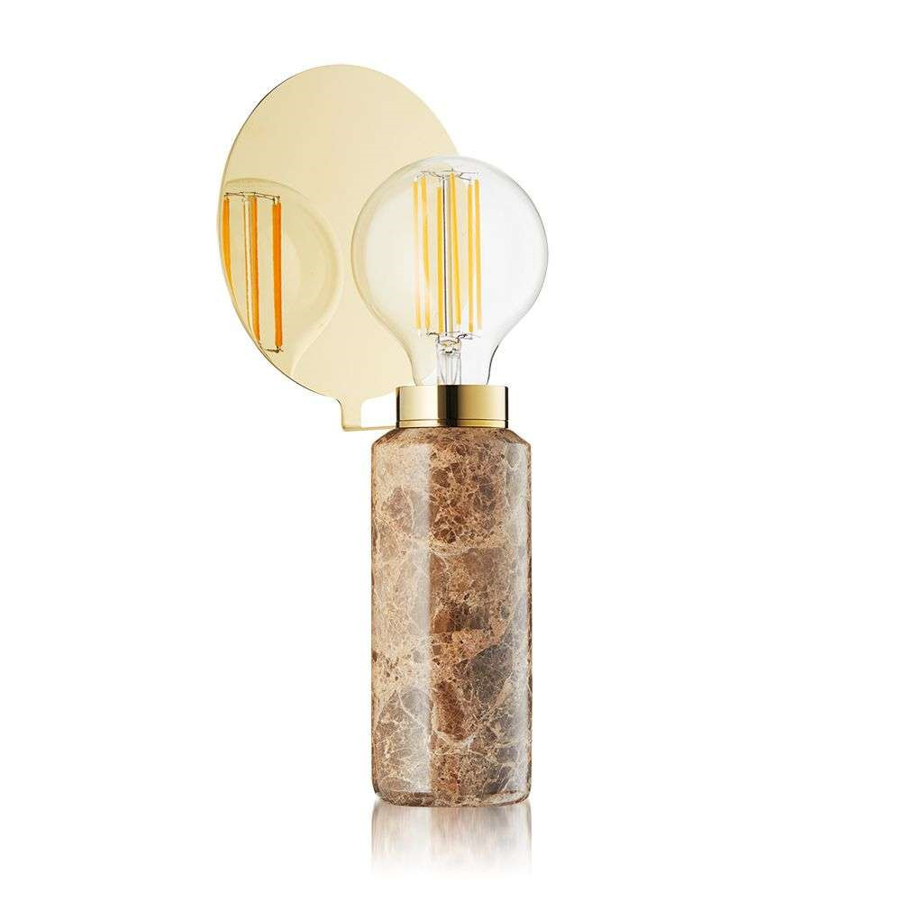 Design By Us - Blindspot Tafellamp Brown Marble